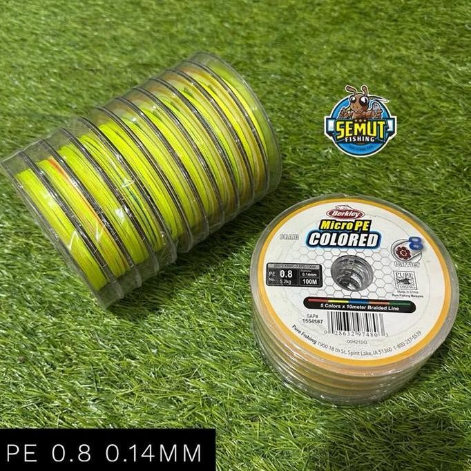 BERKLEY BRAID MICRO PE COLORED X8 PER 100M CONNECTING