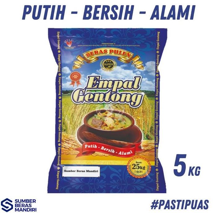 

BERAS PUTIH PULEN Cap EMPAL GENTONG 5KG