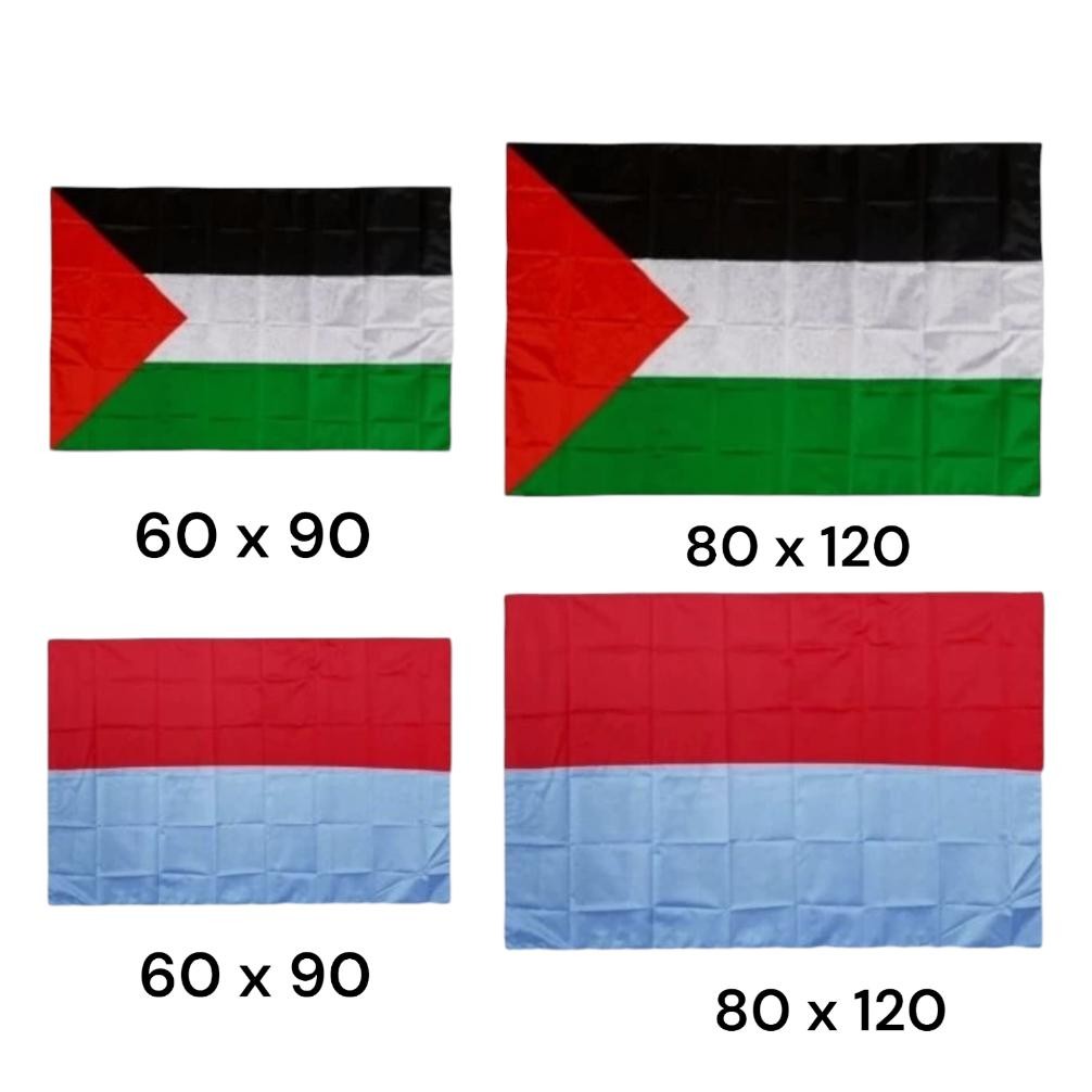 Ht-12 Bendera Palestina Dan Bendera Indonesia / Bendera Palestina