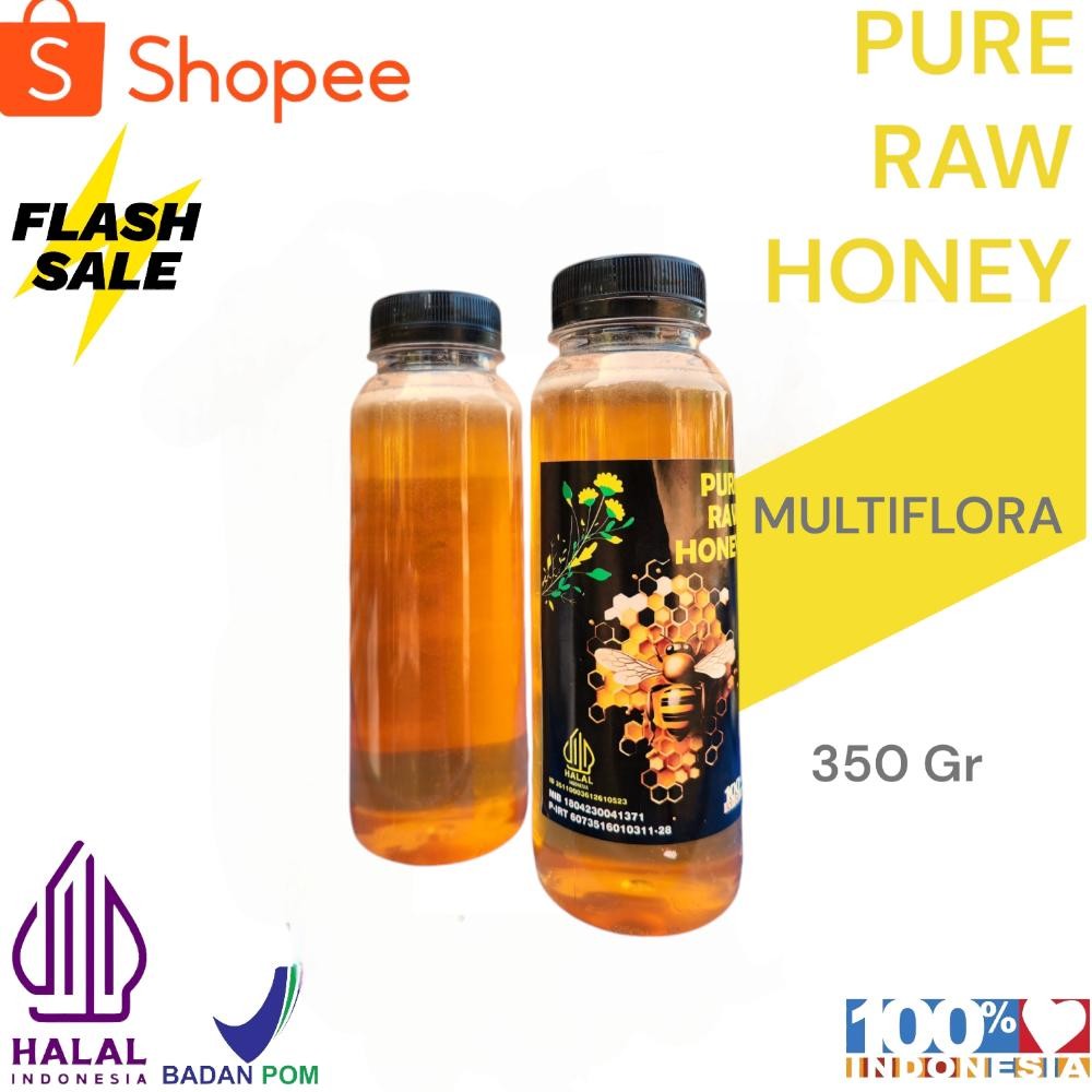 

(Terbaru) Madu Murni Asli 35O gr Nektar Multiflora100% Alami Pure Natural Raw Honey (Terlaris)