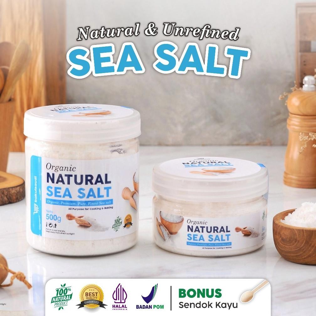 

(Terbaru) Sea Salt Pure Organic Garam Laut Alami Premium Asli 100% / Seasalt Fine Grain non GMO Mpasi Halus (Terlaris)