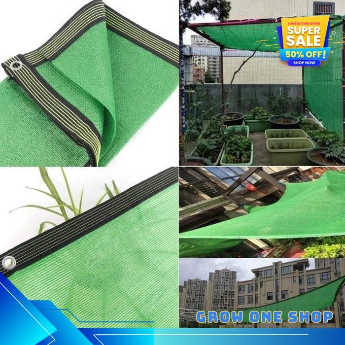 ALLIEUKA 90% TAHAN UV PARA MESH JARING NAUNGAN HIJAU TERPAL JARING ATAP TANAMAN PELINDUNG MATAHARI G