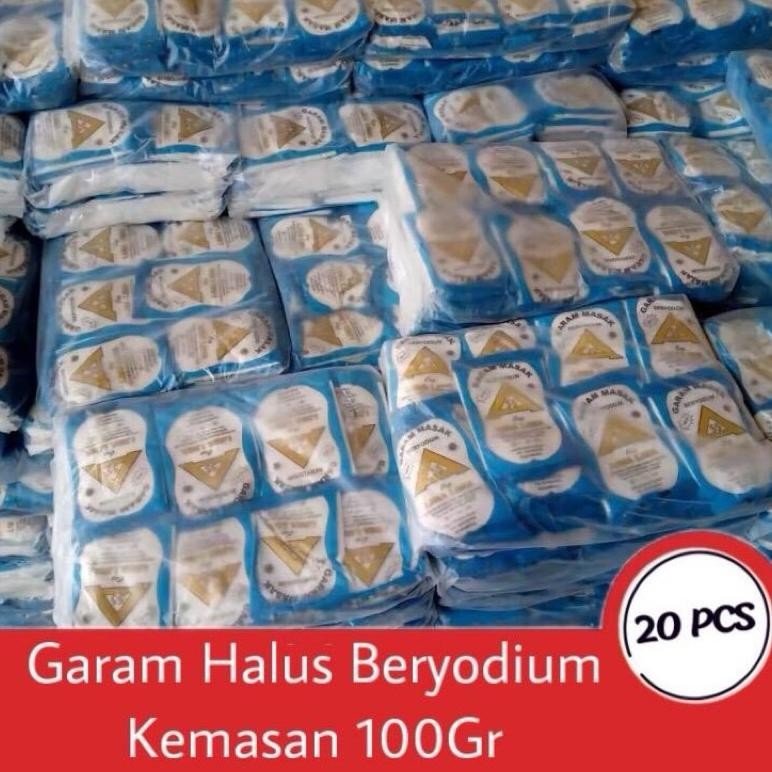 

(Terbaru) 20 Pcs Garam Masak Bumbu Dapur Beryodium Bahan Masakan Salt Garam Masak (Terlaris)