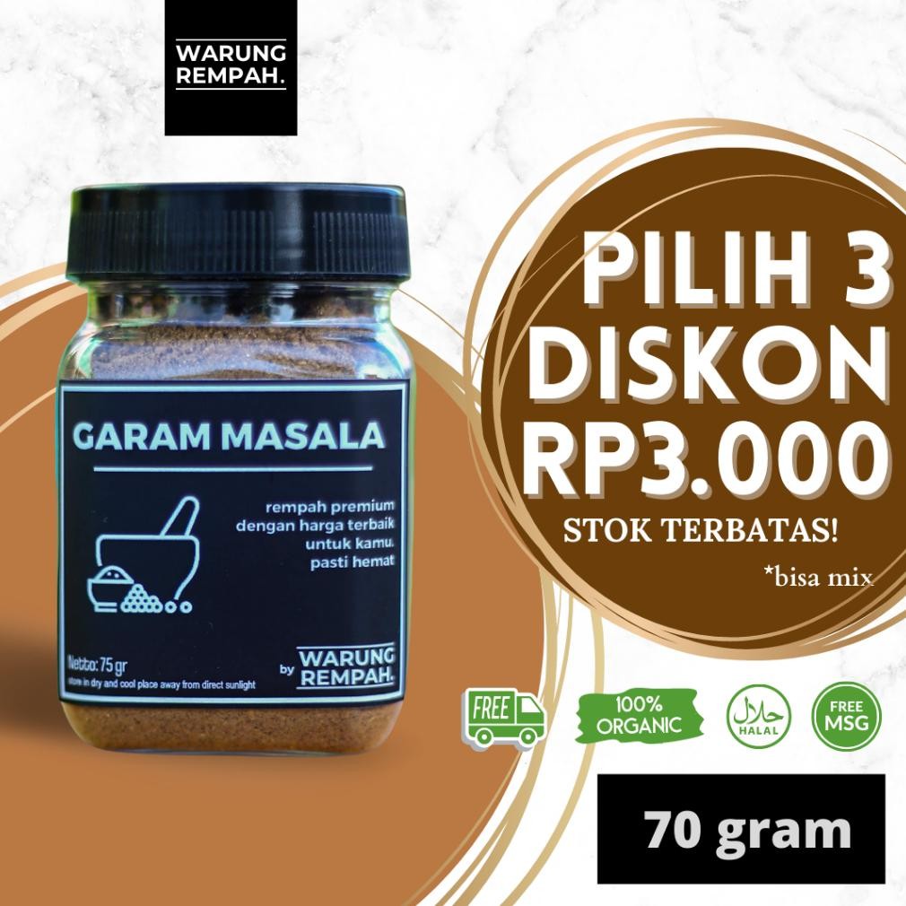 

(Terbaru) Garam Masala Original Bumbu Masak Masakan India Biryani Chicken Rice (Terlaris)