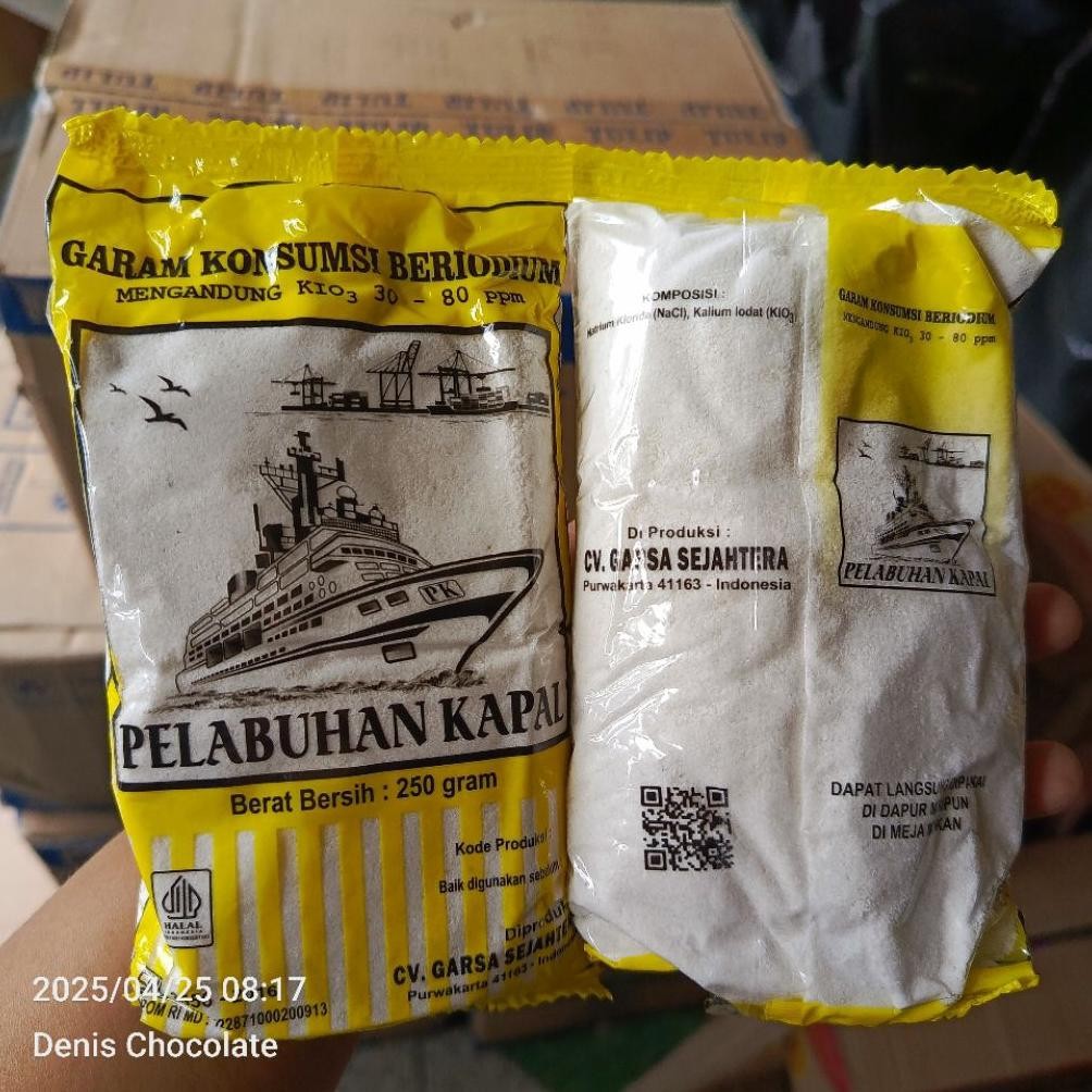 

(Terbaru) Garam Dapur beryodium 250gr isi 4 bungkus (Terlaris)