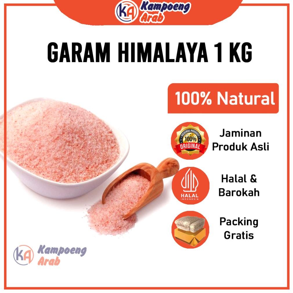 

(Terbaru) Garam Himalaya Premium 1Kg Pure Super Fine Himsalt Original Asli Dari Pegunungan Himalaya MPASI (Terlaris)