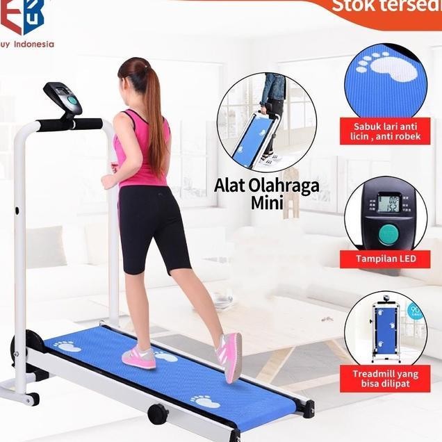 Mini Treadmill Alat Fitness Ter Treadmill Alat Fitness Treadmill Tanpa Suara Dalam Ruangan Multifung