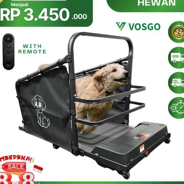 Alat Fitness Treadmill Elektrik Peliharaan Vosgo