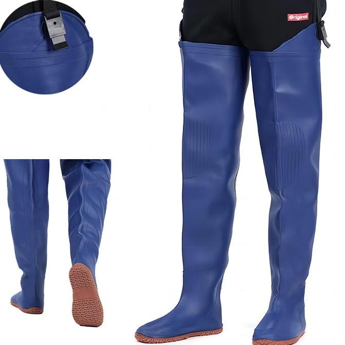 Sepatu Boot Petani Sawah Panjang Anti Keong Dan Tahan Air Full Karet