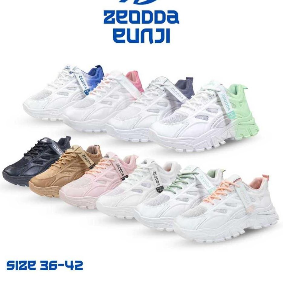 Zeodda Free Kotak Eunji Sepatu Sneakers Wanita Casual Korea Style 1033