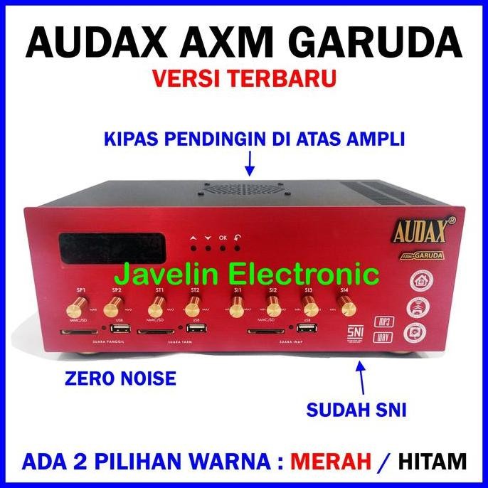 Termurah Ampli Walet Audax Axm Garuda Amplifier 3 Player + Timer + Charger