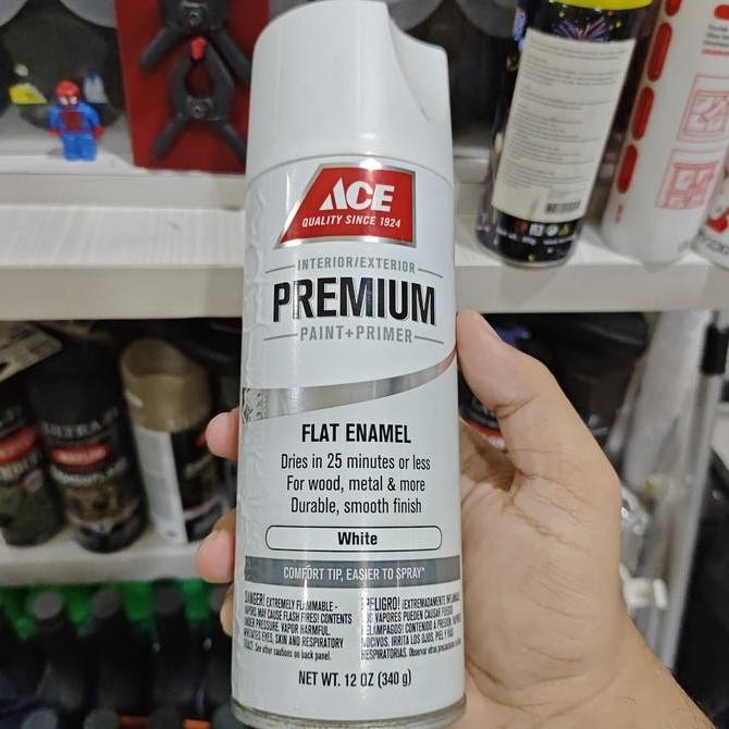 Promo Ace Cat Semprot Flat White Enamel Cat