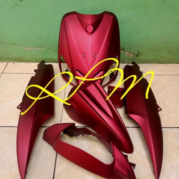 * Full body alus Mio sporty lama merah doff *