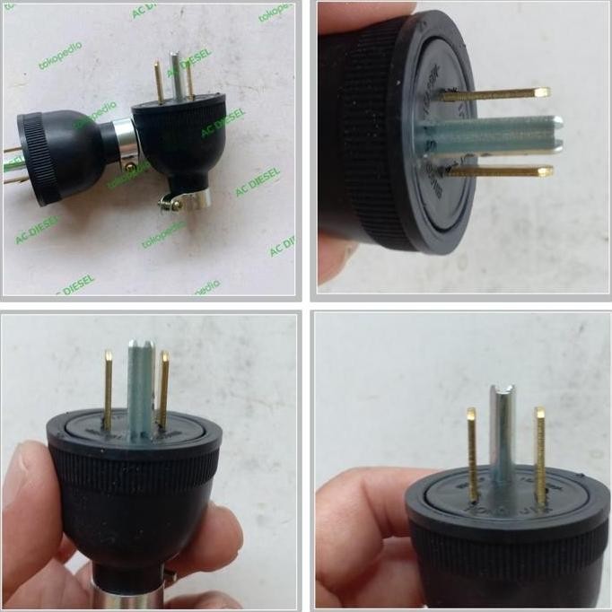 langsung order saja] Steker kaki3 genset Honda Yamaha Robin dll