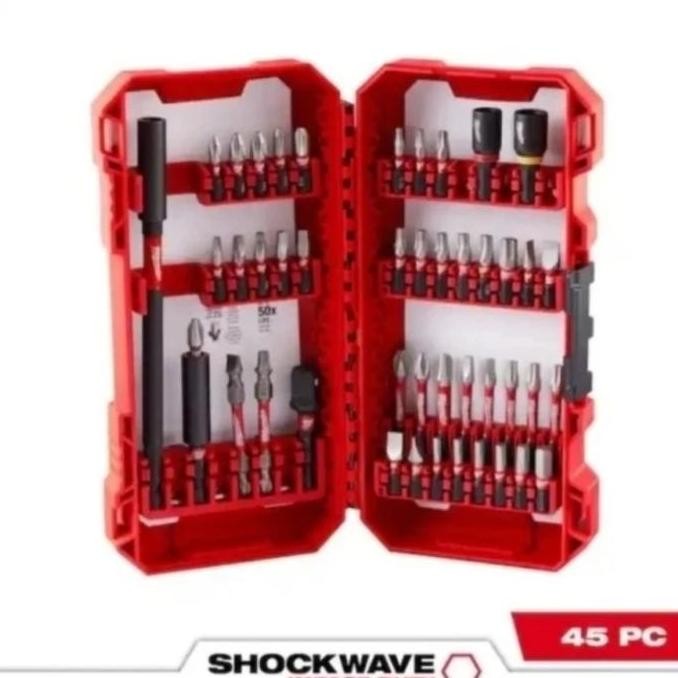 Hot Sale Milwaukee 48-32-4023 Shockwave 45Pcs Mata Obeng Set