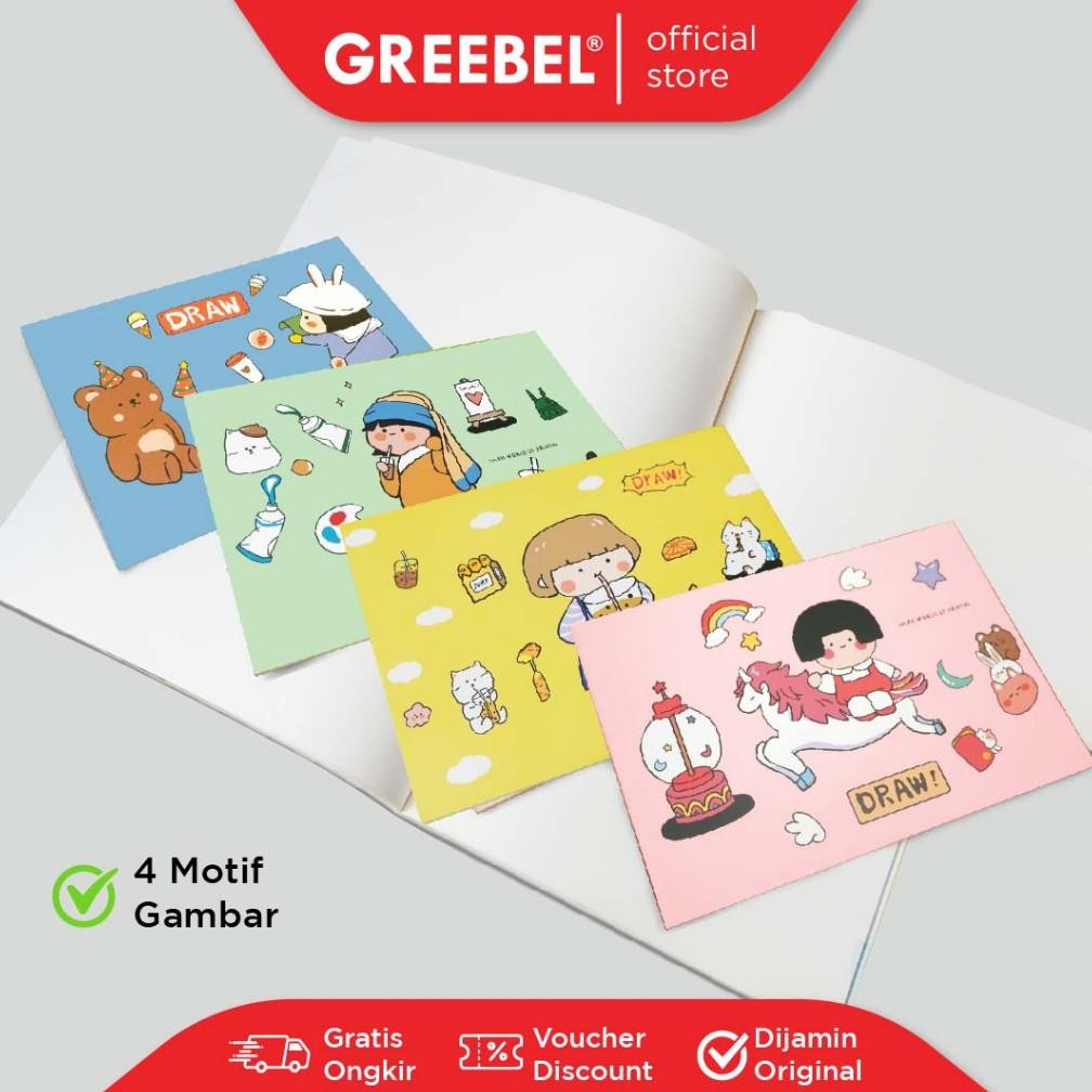 

Super Sale Greebel Buku Gambar Sketch Book A4 30 Lembar (10002) Buku Sketsa Drawing Book Super Sale