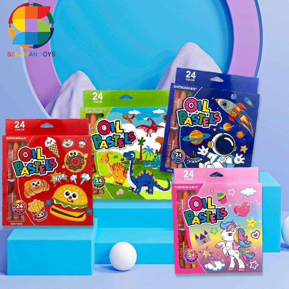 

Mega Sale Uk-75 T-56 Crayon Anak Mewarnai 24Pcs/ Krayon Anak Oils Pastels Animasi 660924 Original Mega Sale