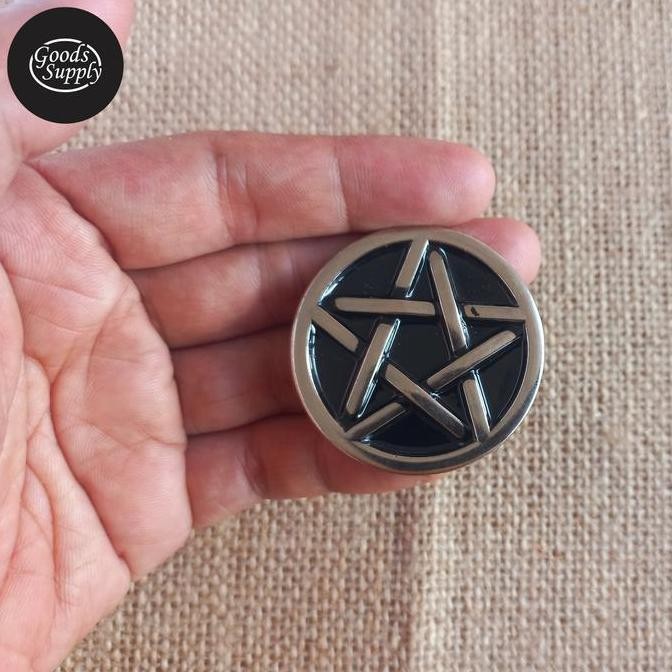 

<<<<<] Big Star Lines Round Shape Screwback Concho Wallet Bag Belt Leather Craft Accessories