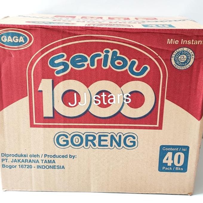 

Mie Gaga Goreng 1 dus isi 40 bungkus KS