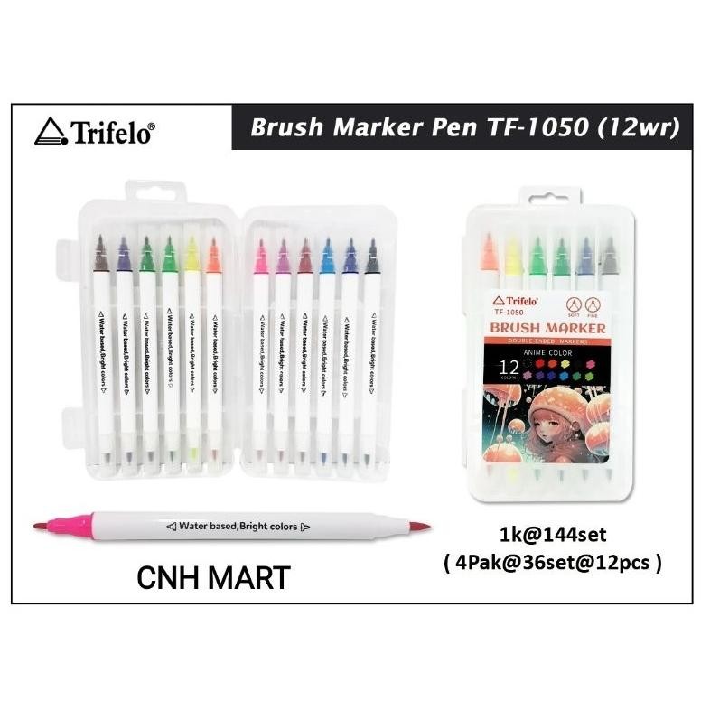 

Wwr-76 Trifero Brush Marker 12 Pen Tf - 1050 ( 12 Color ) Wwr-76