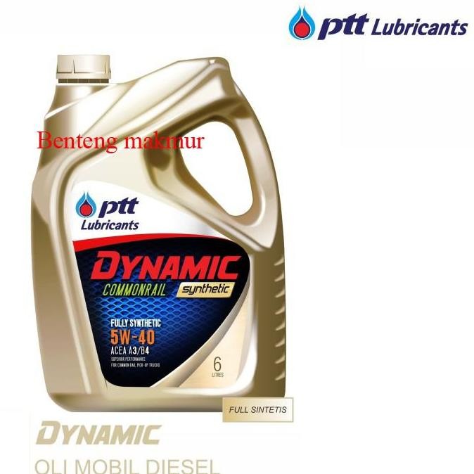 NEW Oli ptt dynamic commonrail synthetic 5w40 6 Liter