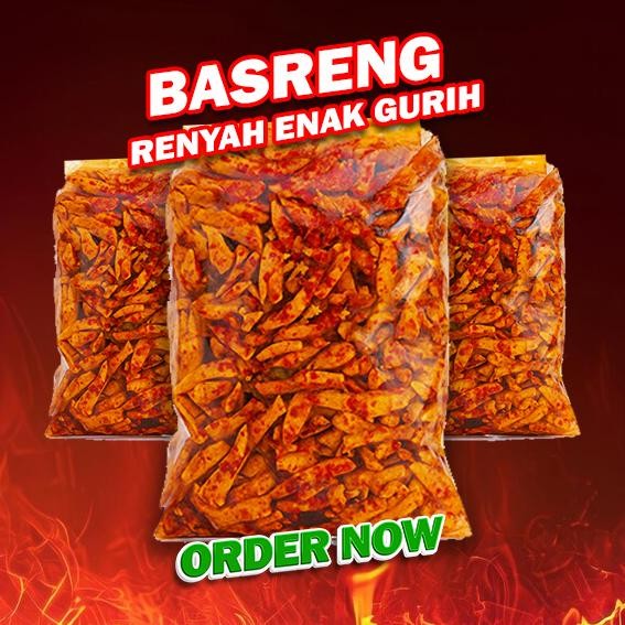 

BASRENG ORIGINAL XTRA PEDAS DAUN JERUK MURAH MIX 20RB Cemilan Sultan Enak Renyah Gurih Sajodo COD