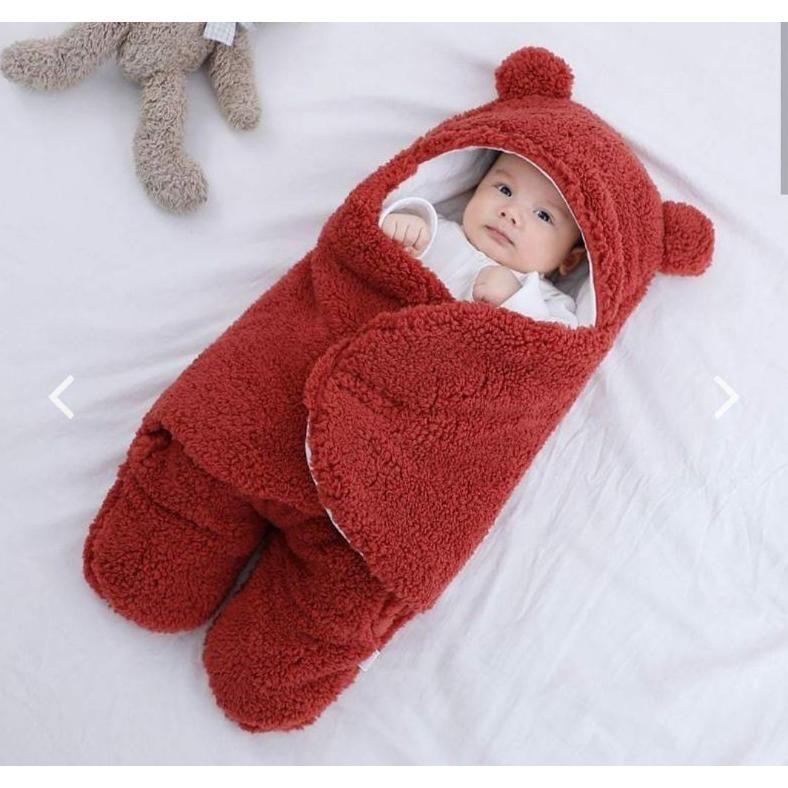 Terbaru - Selimut Bayi  Bedong bayi bulu  Blanket bayi Perlengkapan bayi baru lahir Mantel bayi ,,