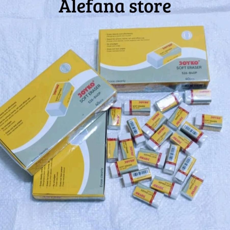 

1 Pa Isi 40 Pcs Penghapus Joyko Stationery