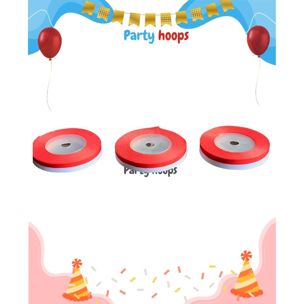 

Im31 Pita Merah Putih/17 Agustusan Per Roll Pita Satin Pita Bendera Dekorasi 17 Agustus Hari Kemerdekan Hut Ri