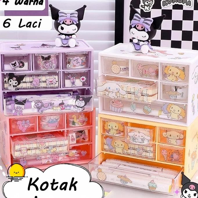 Yatuoks6 Laci Mini Rak Mini Kotak Aksess Kotak Laci Mini Container Rak Kecil Aesthetic Laci Kecil