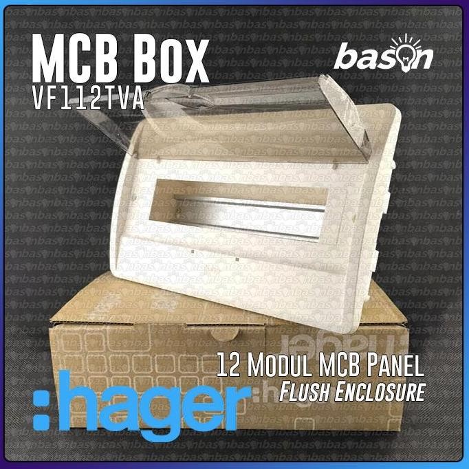 HAGER VF112TVA MCB BOX INBOX FLUSH MOUNTED - 12 GROUP MCB PANEL ORIGINAL DAN TERPERCAYA
