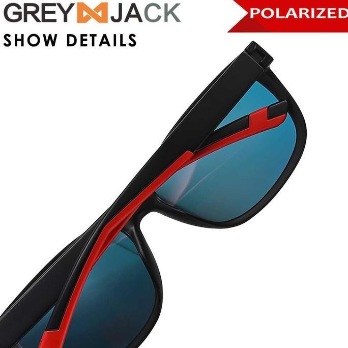 Grey Jack Kacamata Sunglasses Sport Anti Uv400 Polarized Tr90 Ringan Lentur 3077X