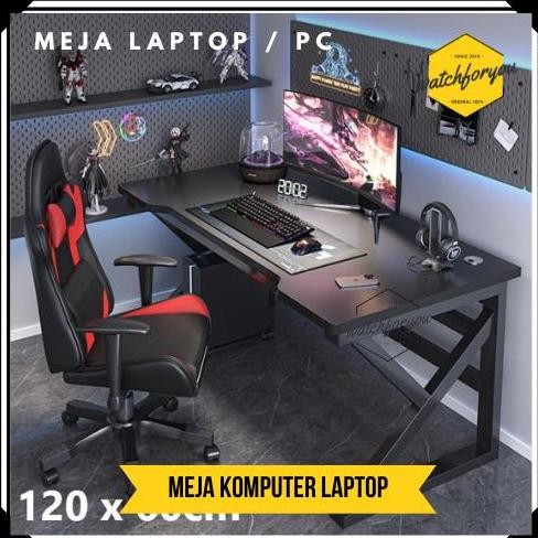 Meja Komputer Laptop Gaming Adjustable Pc Desk Stable Frame Diy Rakit Co