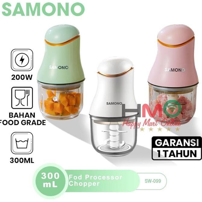 Chopper Samono Food Processor Mini Portable Blender Sw099 Sw-099 Co