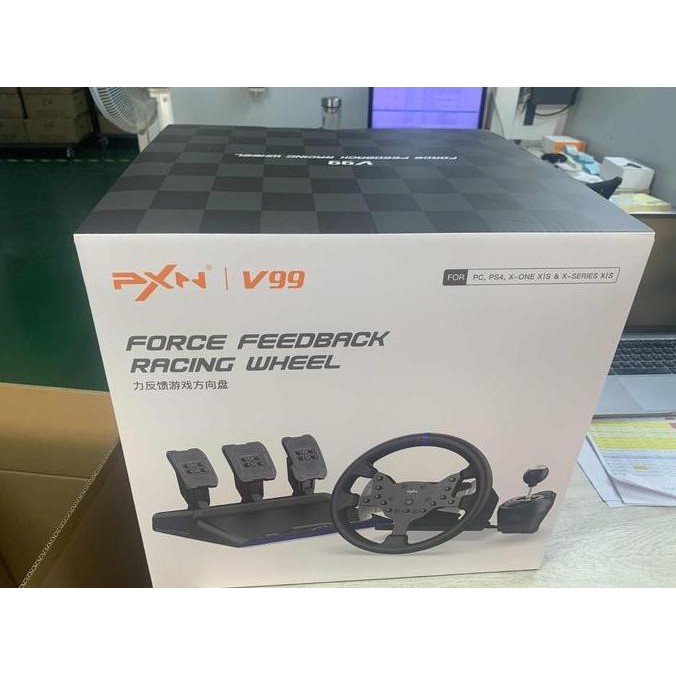 Racing Simulator Pxn V99 Force Feedback Steer Racing Wheel Simulator Gaming Steering Wheel Ps5 Ps4 P