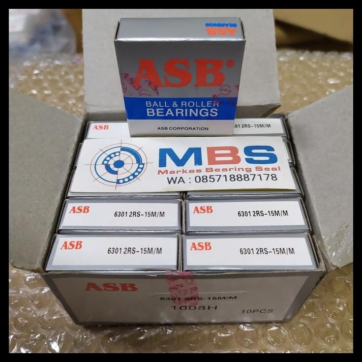 GRATIS ONGKIR BEARING 6301 2RS 15M/M SPECIAL BORE 15 MM 6301 - 15 MM 