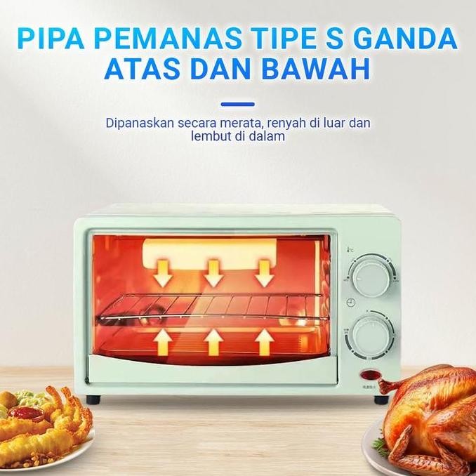Finito Oven Listrik Low Watt 12 L-800 Watt Super Cantik Mesin Pemanas Co