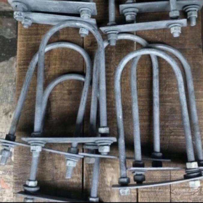 Bst Ready U Bolt Hdg 3" Besi 12Mm Plat 3Mm Best Seller