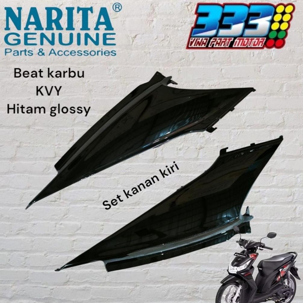 COVER BODY BEAT KARBU KVY HITAM KILAP COVER BODY BELAKANG BEAT KARBU KAPER BODY BEAT