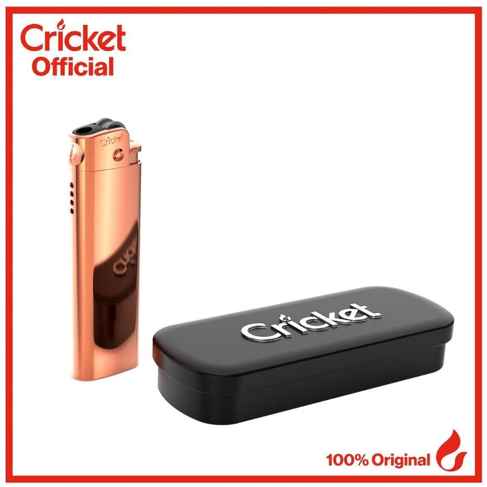 Cricket Deluxe Metal Lighter - Rose Gold (Eksklusif Secara Online)