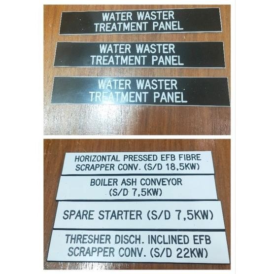 

Hj-43 Dfg-88 Nameplate Panel Mesin / Panel Mesin / Nameplate Mesin / Panel Gravir Original