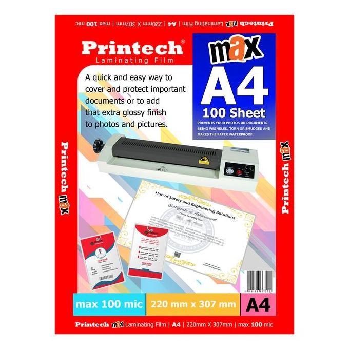 

Printech Max Laminating Film Pouch / Plastik Laminating A4 - 06006 Co
