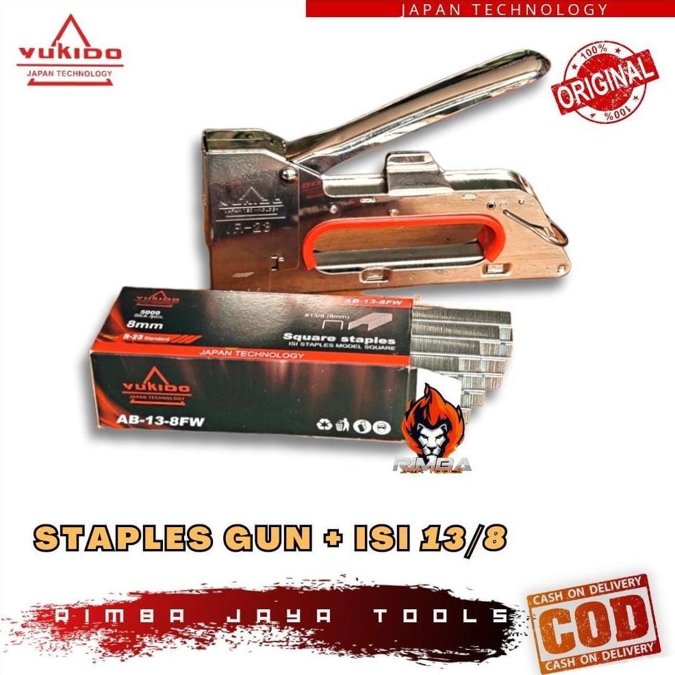 

Ukd- Up15 Yukido Stapler Gun Staples Tembak Ergonomic Jok Sofa Gs German 1-14 Mm Viral
