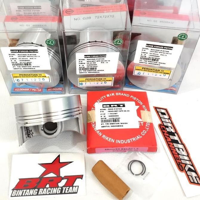 PISTON BRT 68 PIN 14 SUPER FORGED 68MM PEN 14 KLX CRF MEGAPRO TIGER GL Original