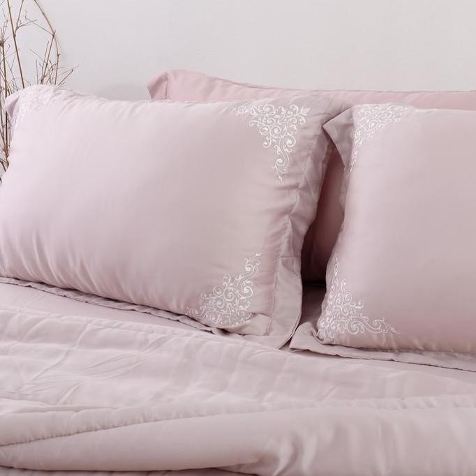 Sprei / Bedcover Serat Bambu Organic Sutra Lyocell Polos