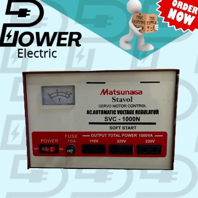 STABILIZER MATSUNAGA 1000WATT SVC STAVOL 1000VOLT MATSUNAGA ORIGINAL DAN TERPERCAYA