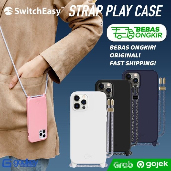 Special Case Iphone 12 Pro Max Mini Switcheasy Play Tali Strap Lanyard Casing Er-6