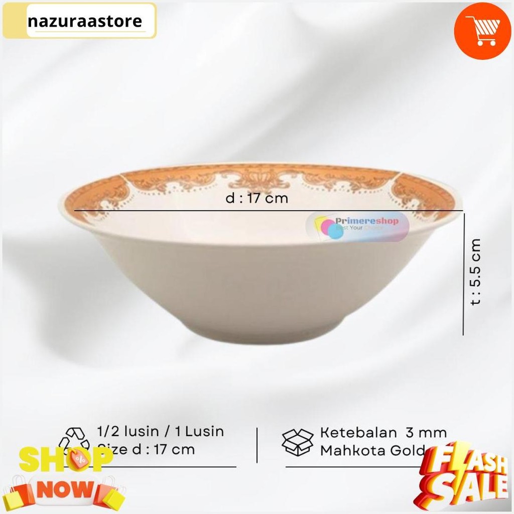 Mangkok Keramik Lusinan 12 Ukuran 7Inch / Mangkok Kramik 1/2 Lusin Aesthetic Termurah Banget
