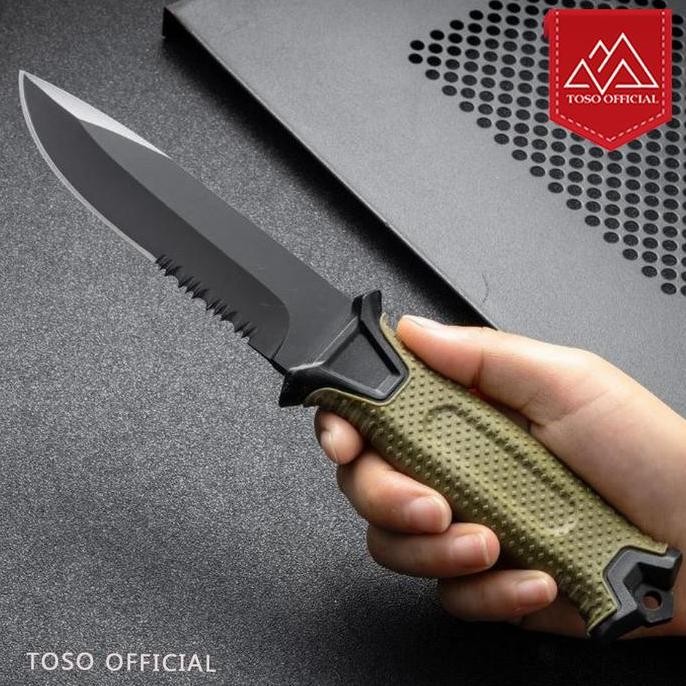 Pisau Komando Pisau Berburu Pisau Outdoor Comando Survival Straight Knife With Holster Militer Tacti