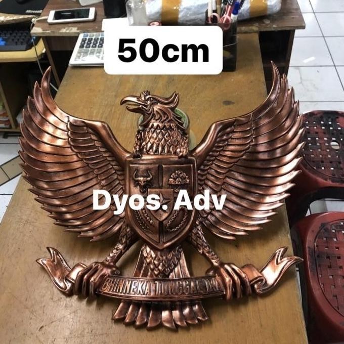 Promo Lambang Garuda Pancasila Bahan Fiber Perunggu 50Cm